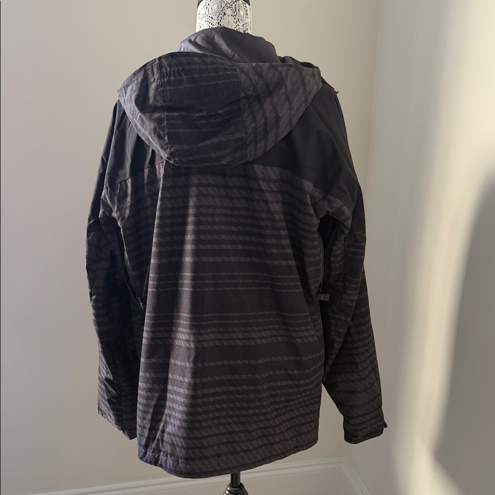 Burton Black Patterned Hooded Jacket - image 3